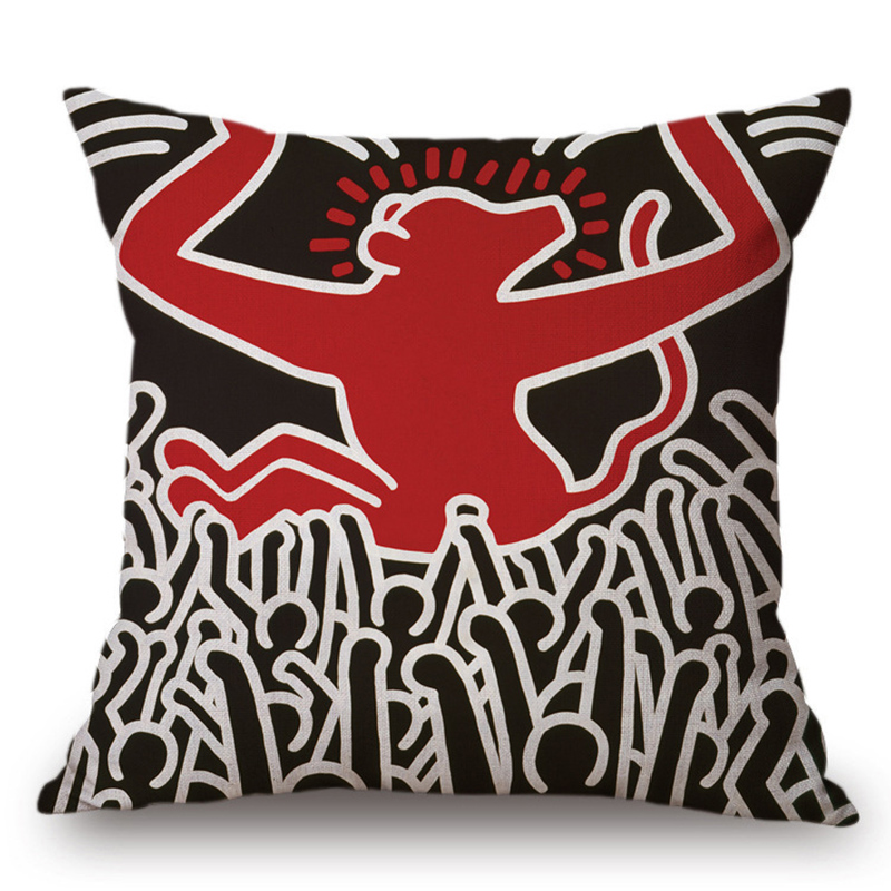 Подушка Keith Haring 10 Мульти в Новосибирске | Loft Concept 