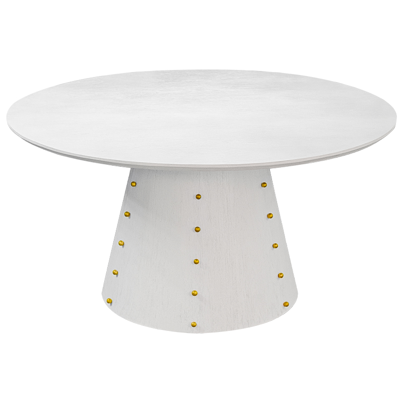 Las Vegas Table White Burl Обеденный Стол ivory ( слоновая кость ) Золотой в Новосибирске | Loft Concept 