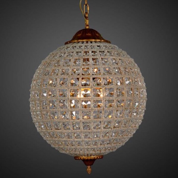 Люстра RH 19th c. Casbah Crystal Pendant 45 Темная бронза винтаж в Новосибирске | Loft Concept 