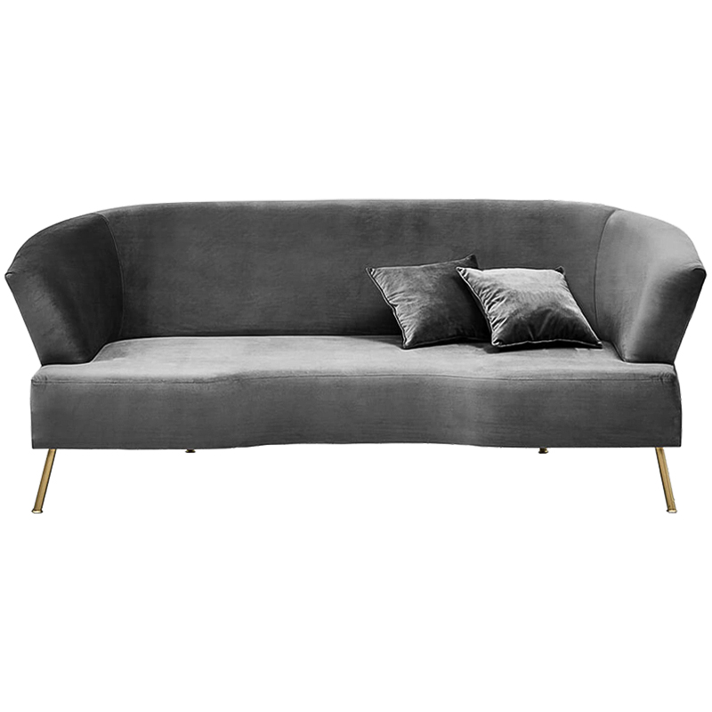 Диван Isis Sofa Gray Серый Золотой в Новосибирске | Loft Concept 