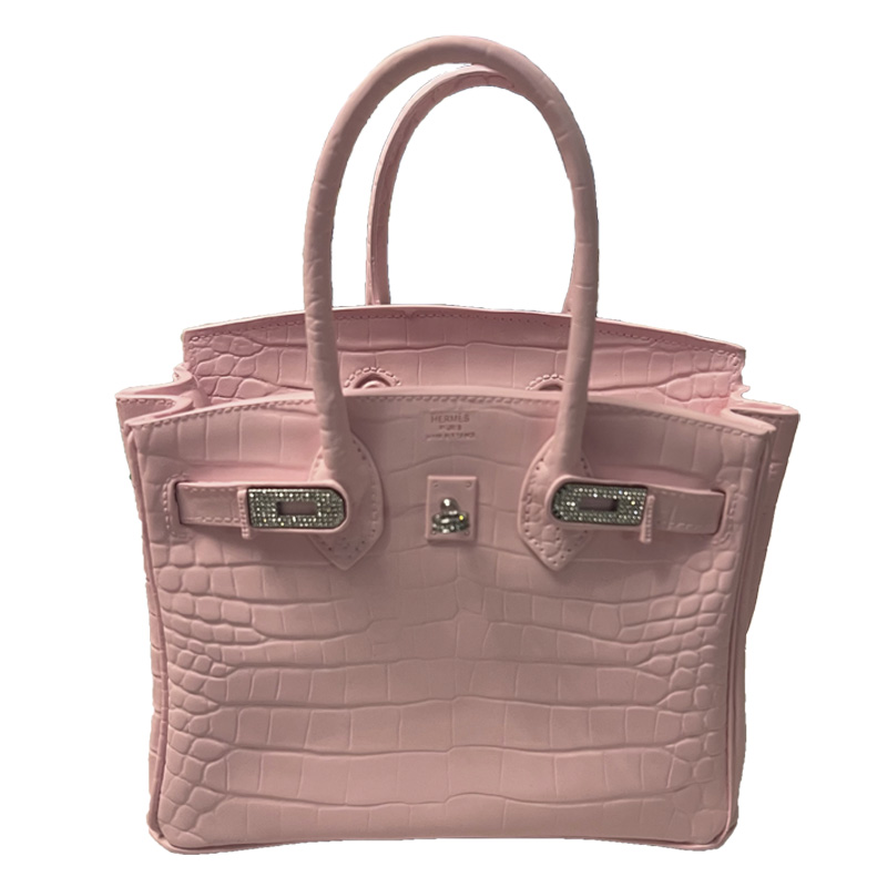 Декоративная ваза в виде сумки Birkin Bag Vase Pink Розовый в Новосибирске | Loft Concept 