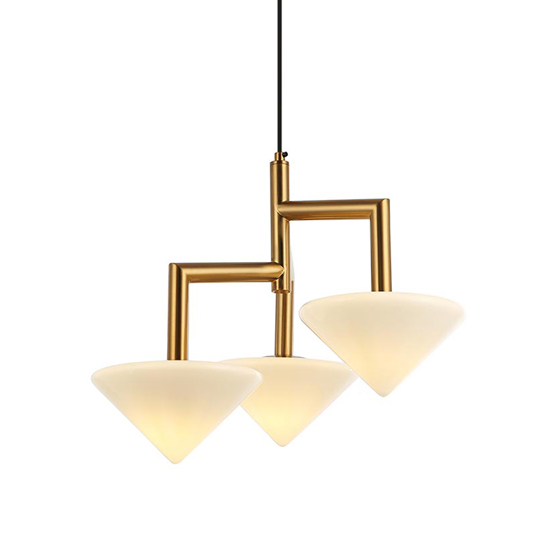 Люстра Acantha Gold Lamp Золотой Белый в Новосибирске | Loft Concept 