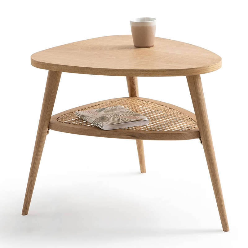 Приставной стол Morten Wicker Side Table 3 legs Светлый дуб в Новосибирске | Loft Concept 