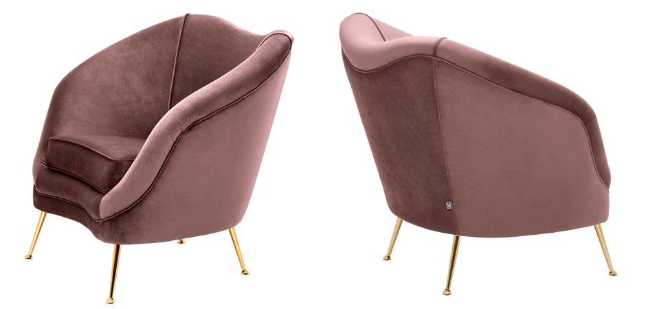 Кресло Eichholtz Chair Cambiano Rose - фото №1