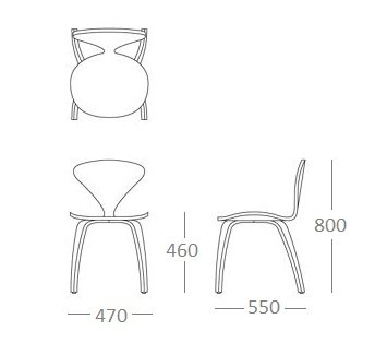 Стул Cherner Side Chair в Новосибирске