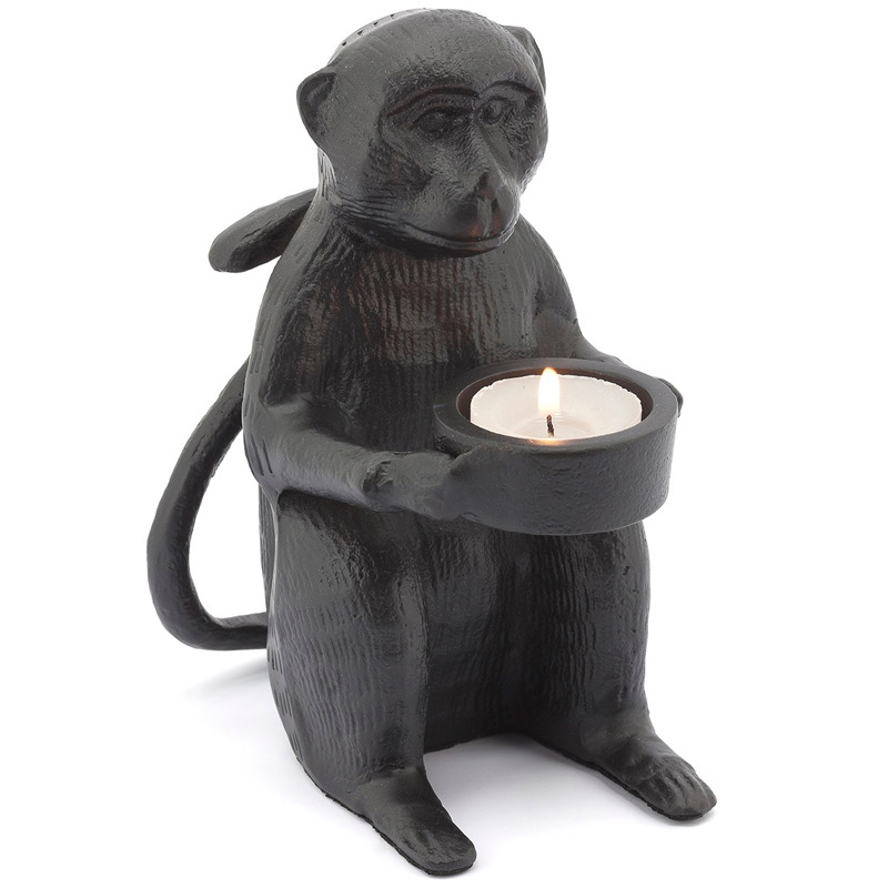 Подсвечник CANDLEHOLDER MONKEY ALLU Черный в Новосибирске | Loft Concept 