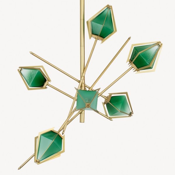 Люстра HARLOW Small Chandelier Gabriel Scott Латунь в Новосибирске | Loft Concept 