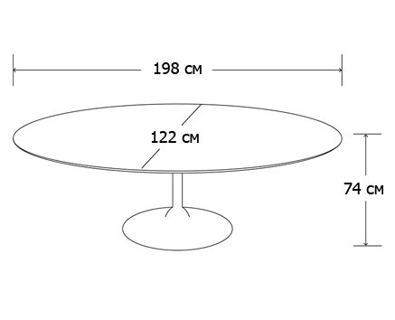 Стол Oval Tulip в Новосибирске