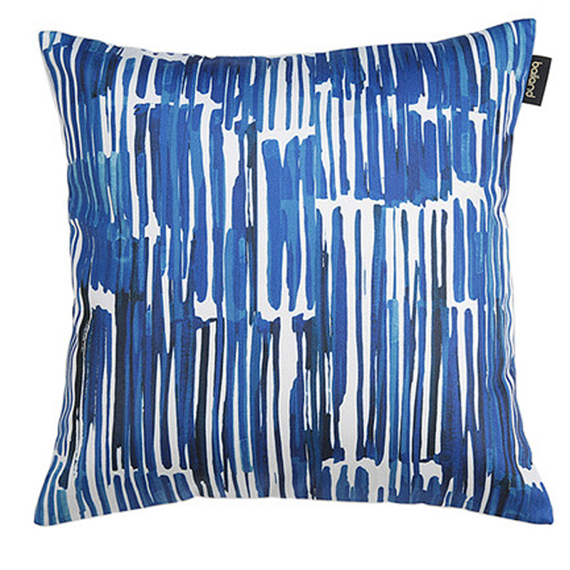 Подушка Pillow Indigo blue Синий Белый в Новосибирске | Loft Concept 