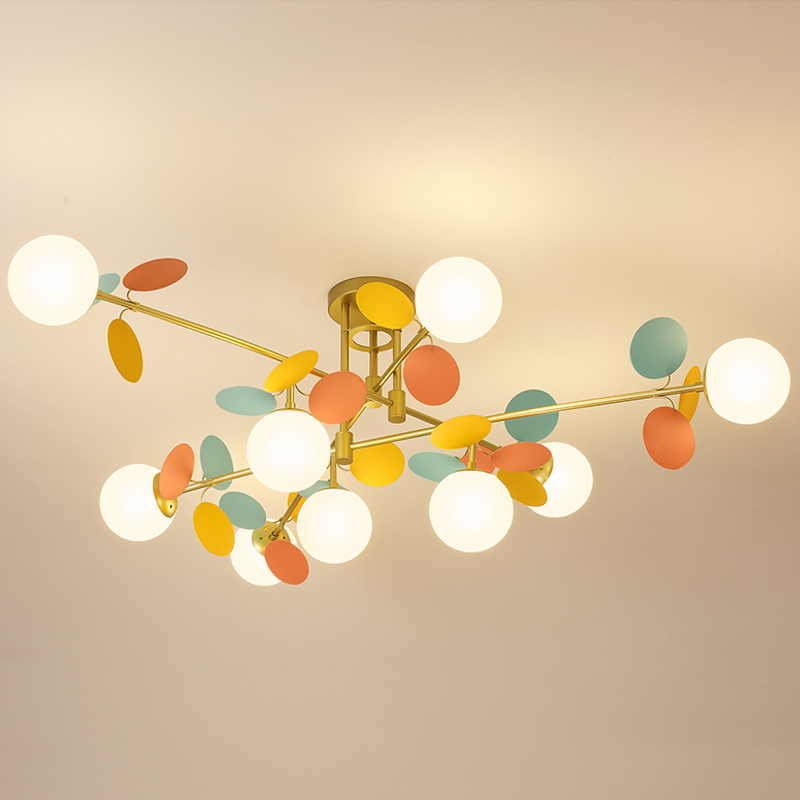 Люстра MATISSE Chandelier Hedgehog Золотой Белый Черно-белый Мульти в Новосибирске | Loft Concept 