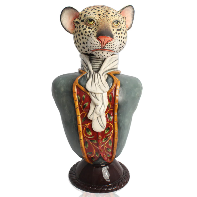 Статуэтка Leopard Figure Tureen Серый в Новосибирске | Loft Concept 