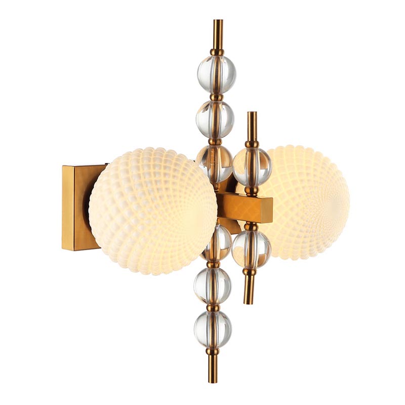 Бра Addelyn Sconce Белый Латунь в Новосибирске | Loft Concept 