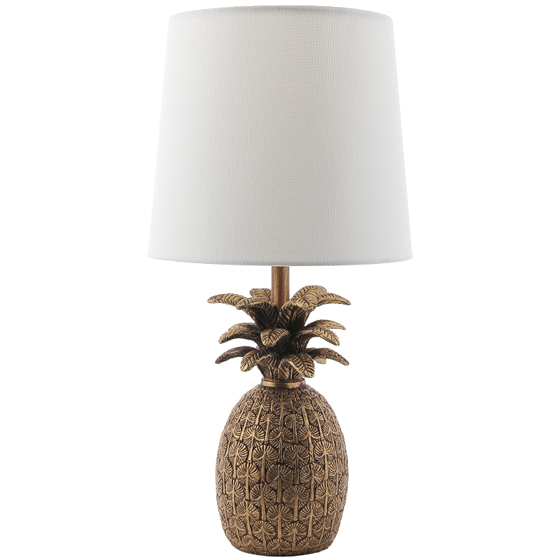 Настольная лампа Pineapple Table lamp Белый Золотой в Новосибирске | Loft Concept 