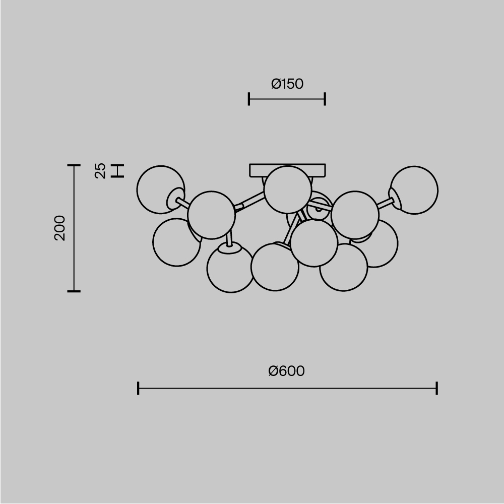 Потолочный светильник Dallas G9 в Новосибирске