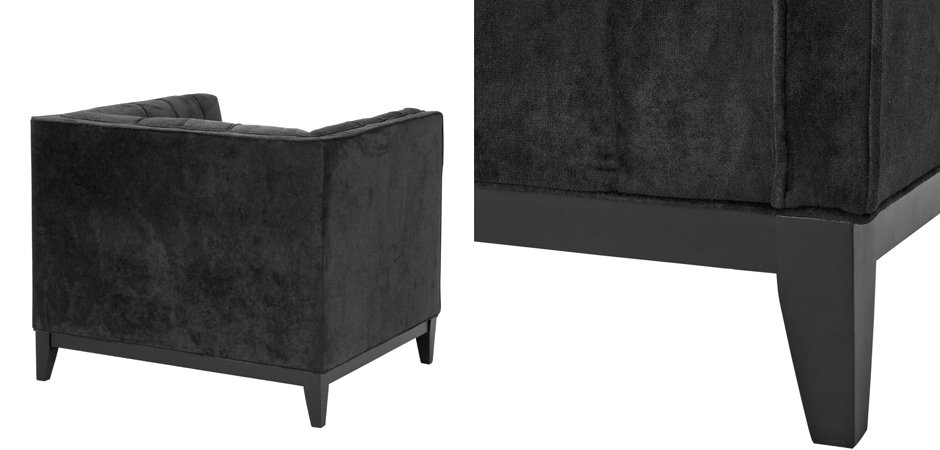 Кресло Eichholtz Chair Aldgate Black Кресло Eichholtz Chair Aldgate Black - Loft-Concept в Новосибирске