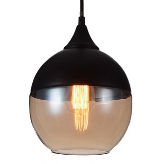 Подвесной светильник Smoke Glass Light Pendant Sphere  в Новосибирске | Loft Concept 