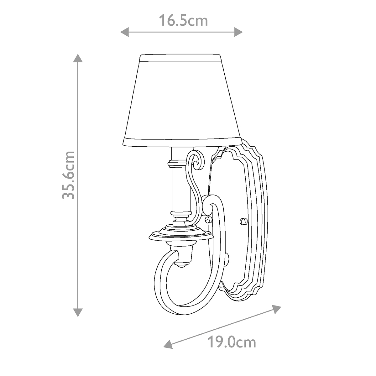 Бра бронзового цвета со светло-янтарным абажуром из органзы Hinkley в Новосибирске