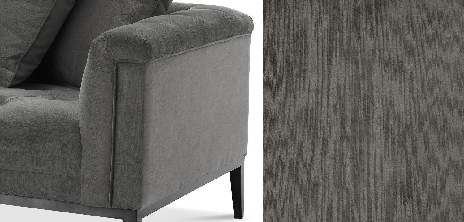 Кушетка Eichholtz Lounge Sofa Cesare Right grey - фото