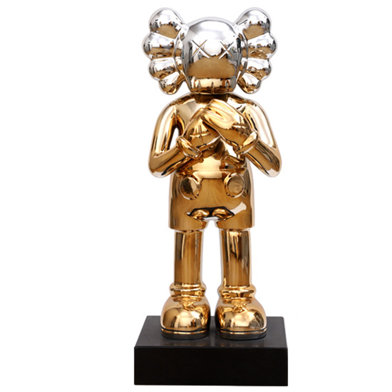 Статуэтка KAWS Gradient Gold Silver on stand Золотой Серебряный в Новосибирске | Loft Concept 