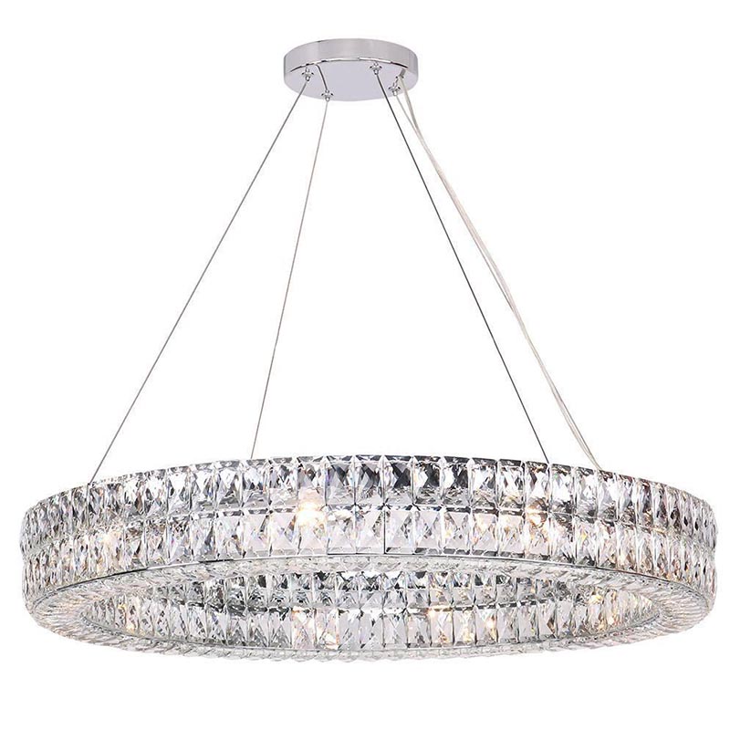 Люстра Crystal Regena Chrome Chandelier 18 Хром Прозрачный (Transparent) в Новосибирске | Loft Concept 