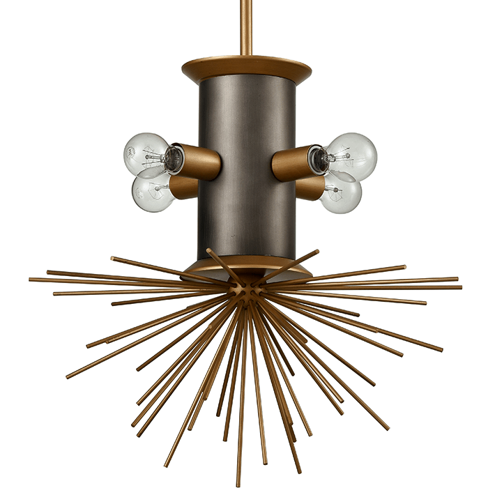 Подвесной светильник Hedgehog Chandelier Латунь в Новосибирске | Loft Concept 