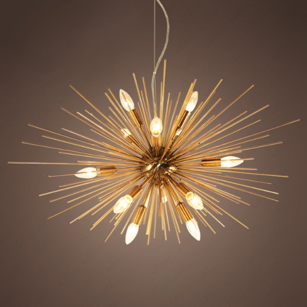 Люстра Astra Chandelier Sputnik Gold  Глянцевое золото в Новосибирске | Loft Concept 