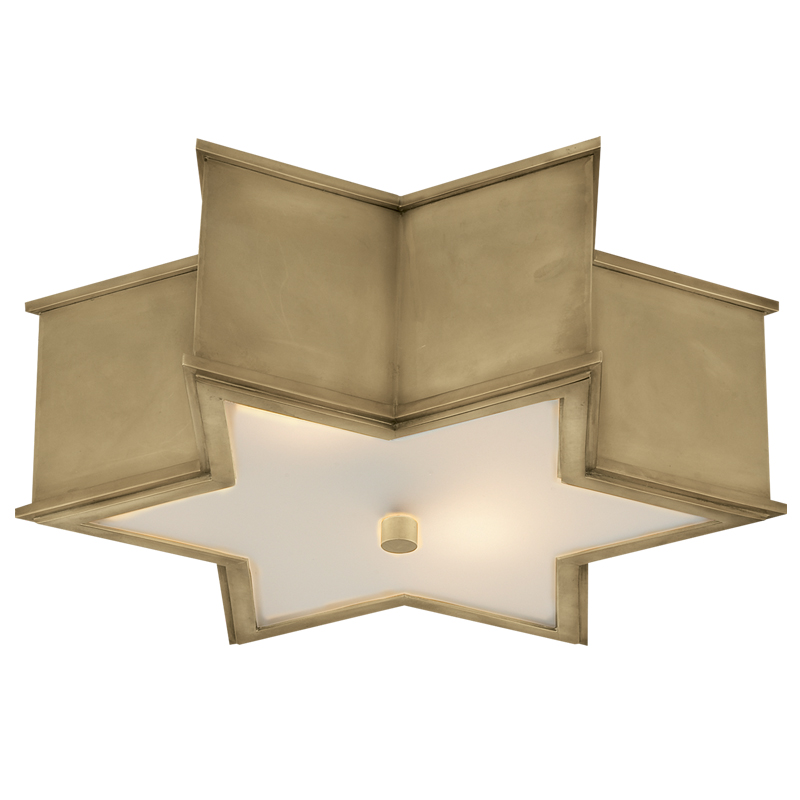 Потолочный светильник Звезда Sophia Flush Mount Brass Латунь в Новосибирске | Loft Concept 