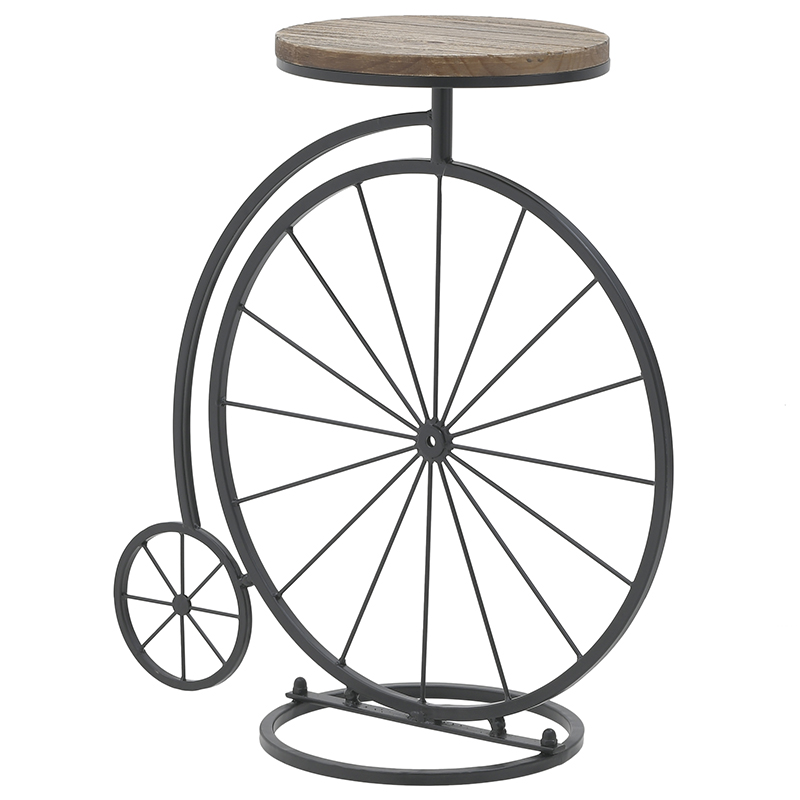 Приставной столик в виде велосипеда Penny-Farthing Side Table Черный Коричневый в Новосибирске | Loft Concept 