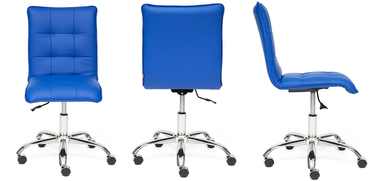 Кресло Deborah eco-leather blue - фото