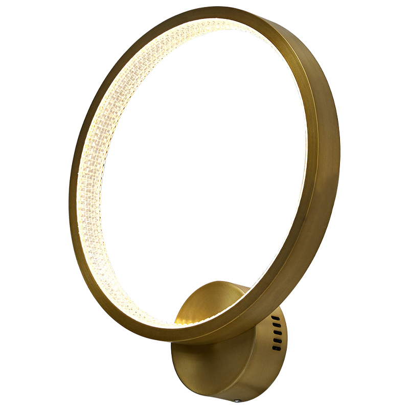 Бра Ring Light Gold Sconce Золотой в Новосибирске | Loft Concept 