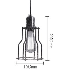 Подвесной светильник Loft Industrial Cage Filament Pendant в Новосибирске