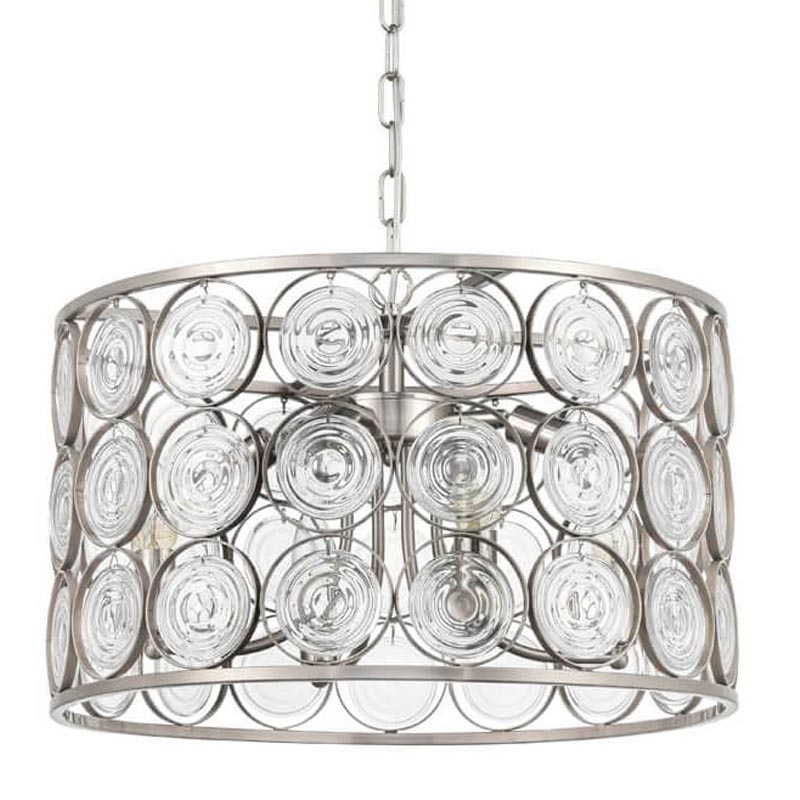 Люстра Edalina Chandelier nickel satin 50 Прозрачный (Transparent) Никель Сатин в Новосибирске | Loft Concept 