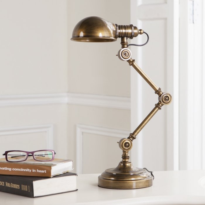 Настольная лампа Brass Steampunk Table Lamp Бронза в Новосибирске | Loft Concept 