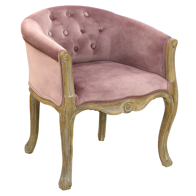 Кресло French Provence Armchair Roderic pink Розовый пастельный в Новосибирске | Loft Concept 