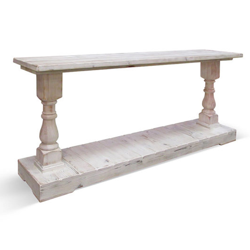 Консоль Oxford Washed Antique White Console Белый в Новосибирске | Loft Concept 