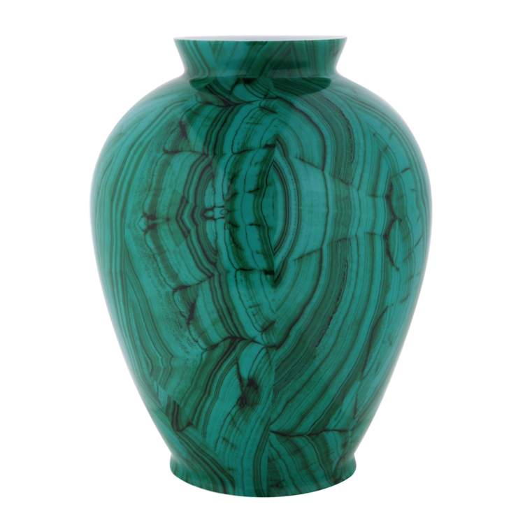 Ваза Malachite Vase barrel Малахит в Новосибирске | Loft Concept 