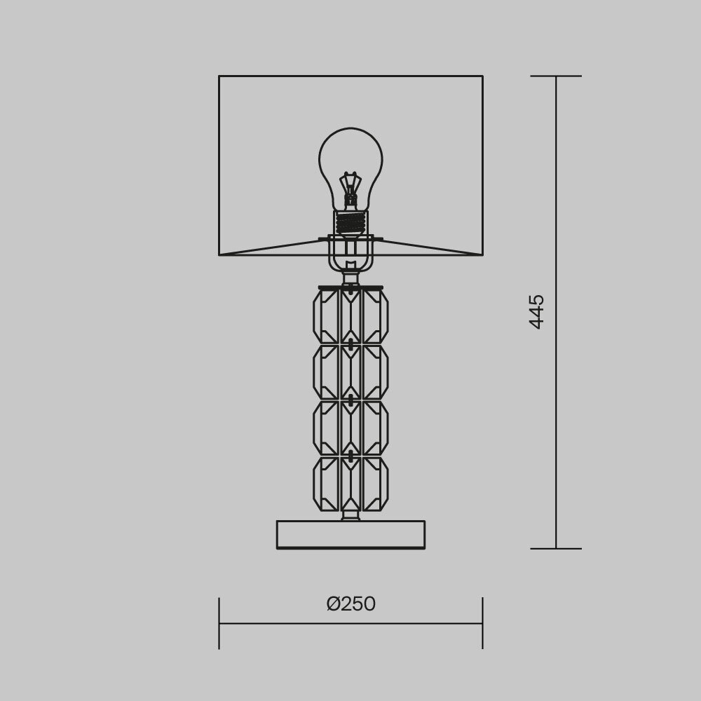 Настольная лампа Cut Stone Base в Новосибирске