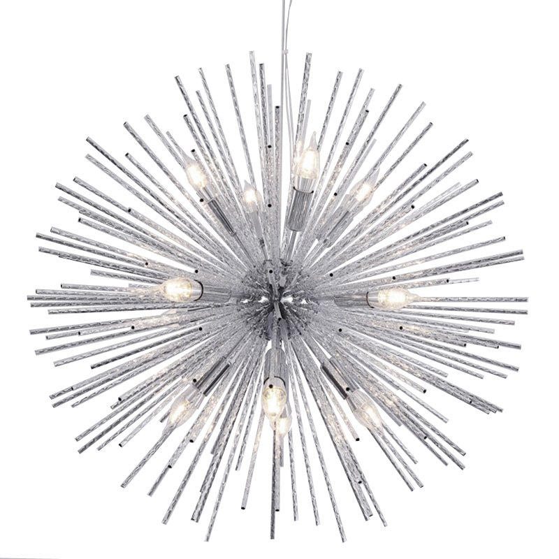 Люстра Sputnik Silver Chandelier Серебряный в Новосибирске | Loft Concept 