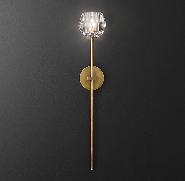 Бра RH Boule de Cristal Long Sconce Brass Латунь в Новосибирске | Loft Concept 