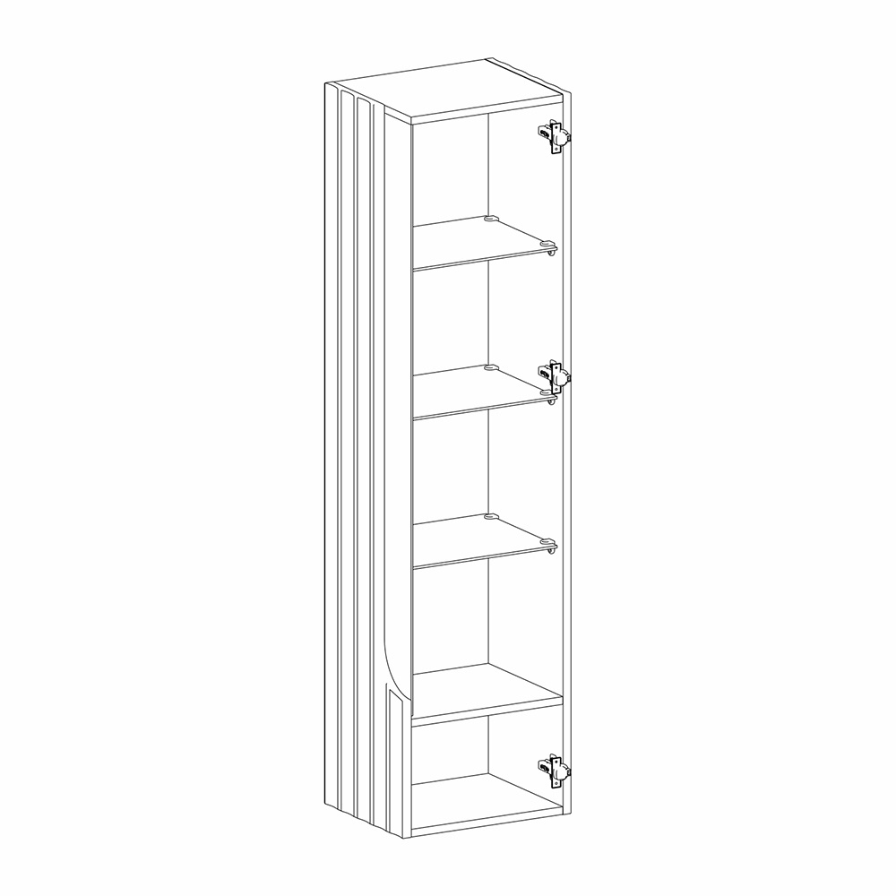 Витрина навесная Expanses of Beauty правое открывание в Новосибирске