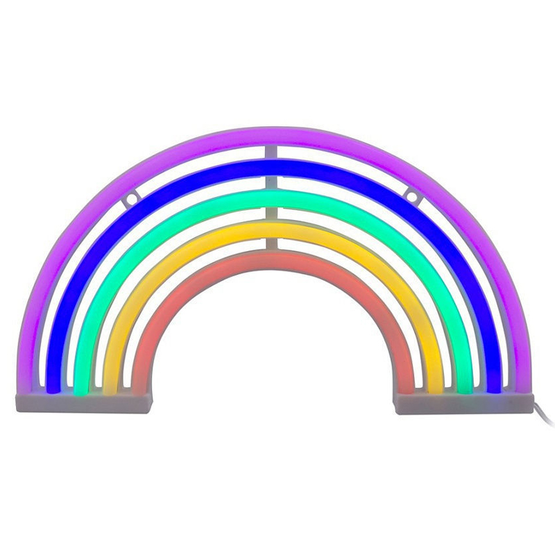 Настольная лампа Неоновая Радуга Мульти в Новосибирске | Loft Concept 