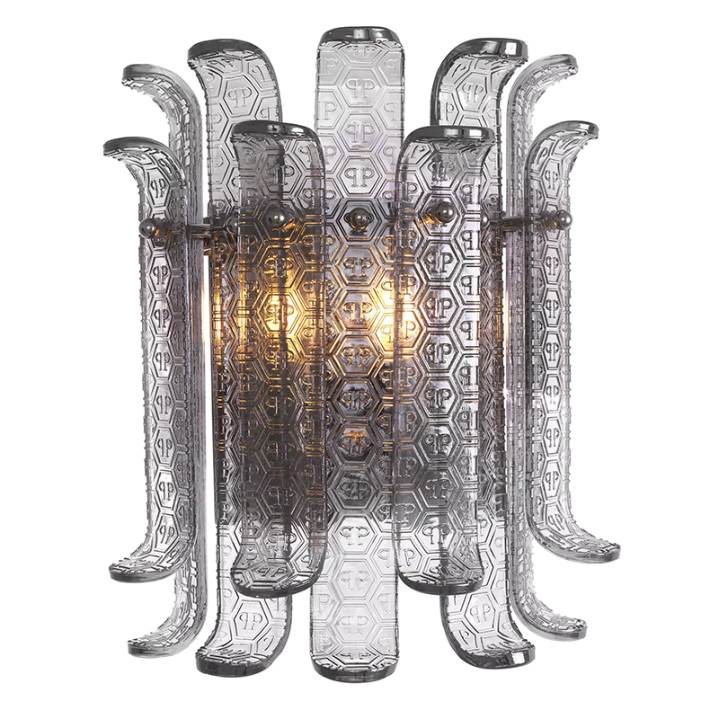 Бра Philipp Plein Wall Lamp Rodeo Drive Серый в Новосибирске | Loft Concept 