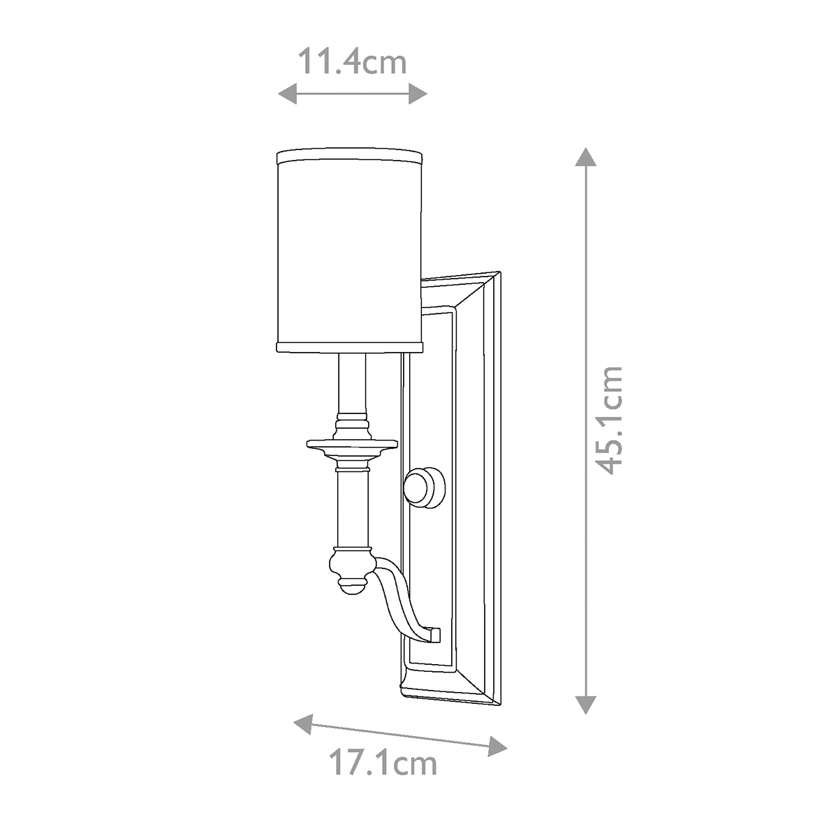 Бра с белым цилиндрическим абажуром в классическом стиле Hinkley в Новосибирске
