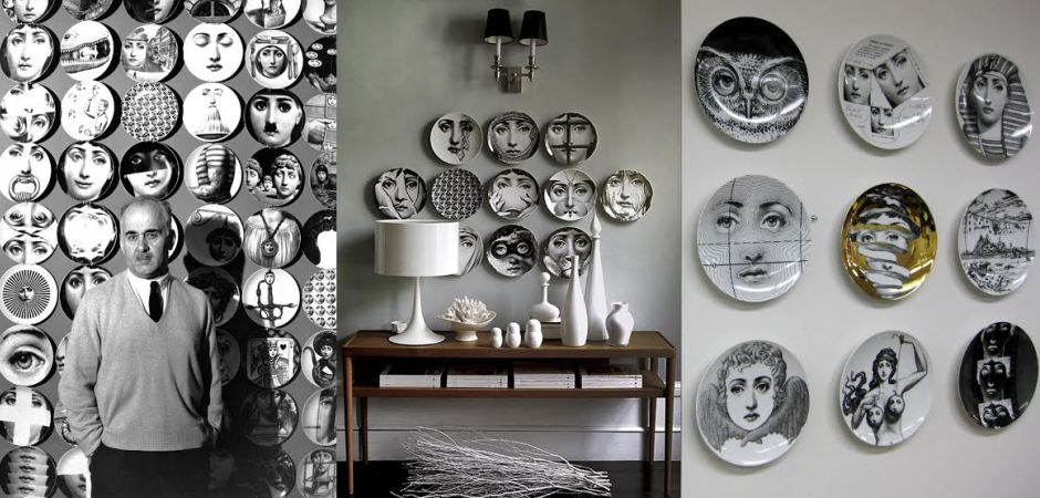 Декоративная тарелка Fornasetti 30.CR.BW.R01-258 Декоративная тарелка Fornasetti 30.CR.BW.R01-258 - Loft-Concept в Новосибирске
