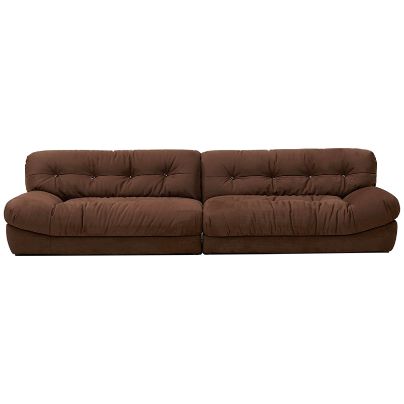 Диван коричневый Harlan Sofa Brown Коричневый в Новосибирске | Loft Concept 