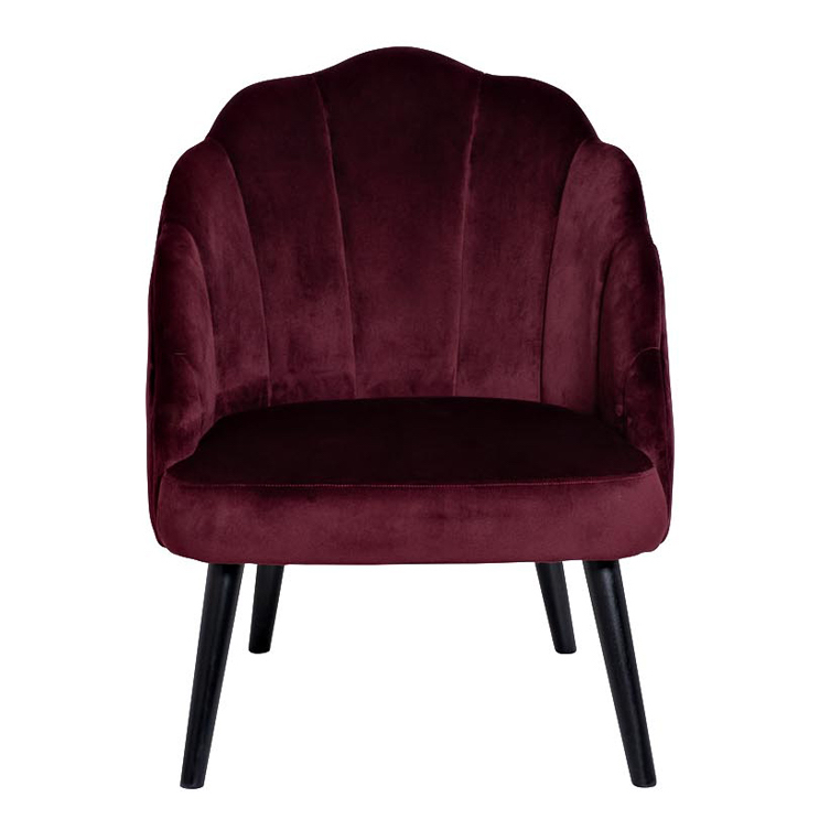 Кресло FolioFlower Armchair burgundy Бургундский красный Черный в Новосибирске | Loft Concept 