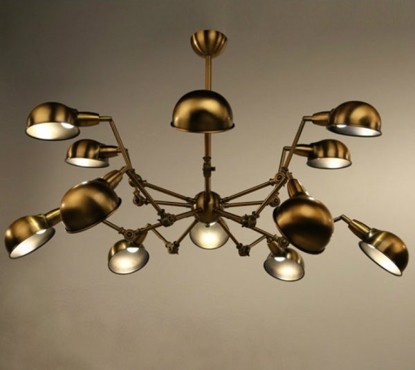 Подвесной светильник Gold Spider Chandelier  в Новосибирске | Loft Concept 