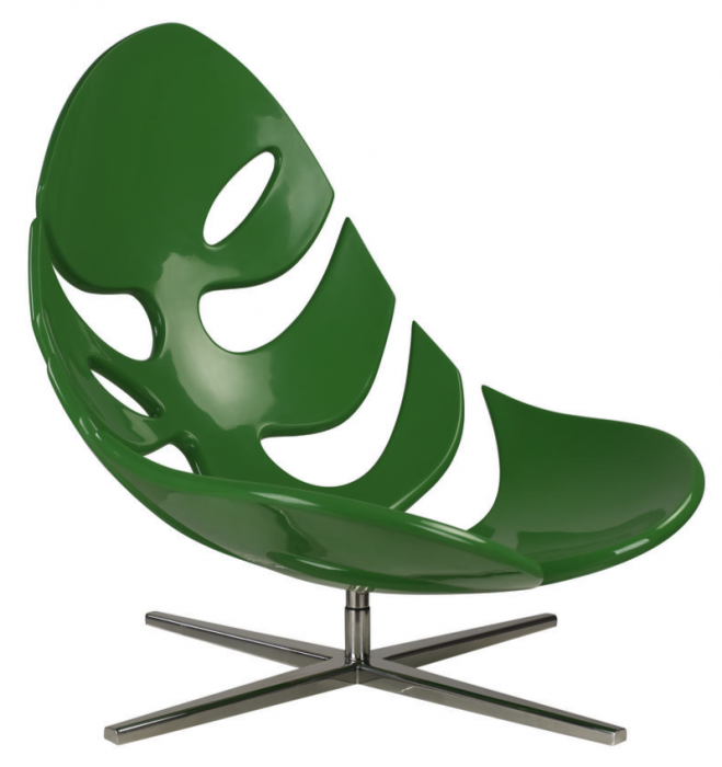 Кресло Monstera lounge chair Черный Зеленый Белый в Новосибирске | Loft Concept 