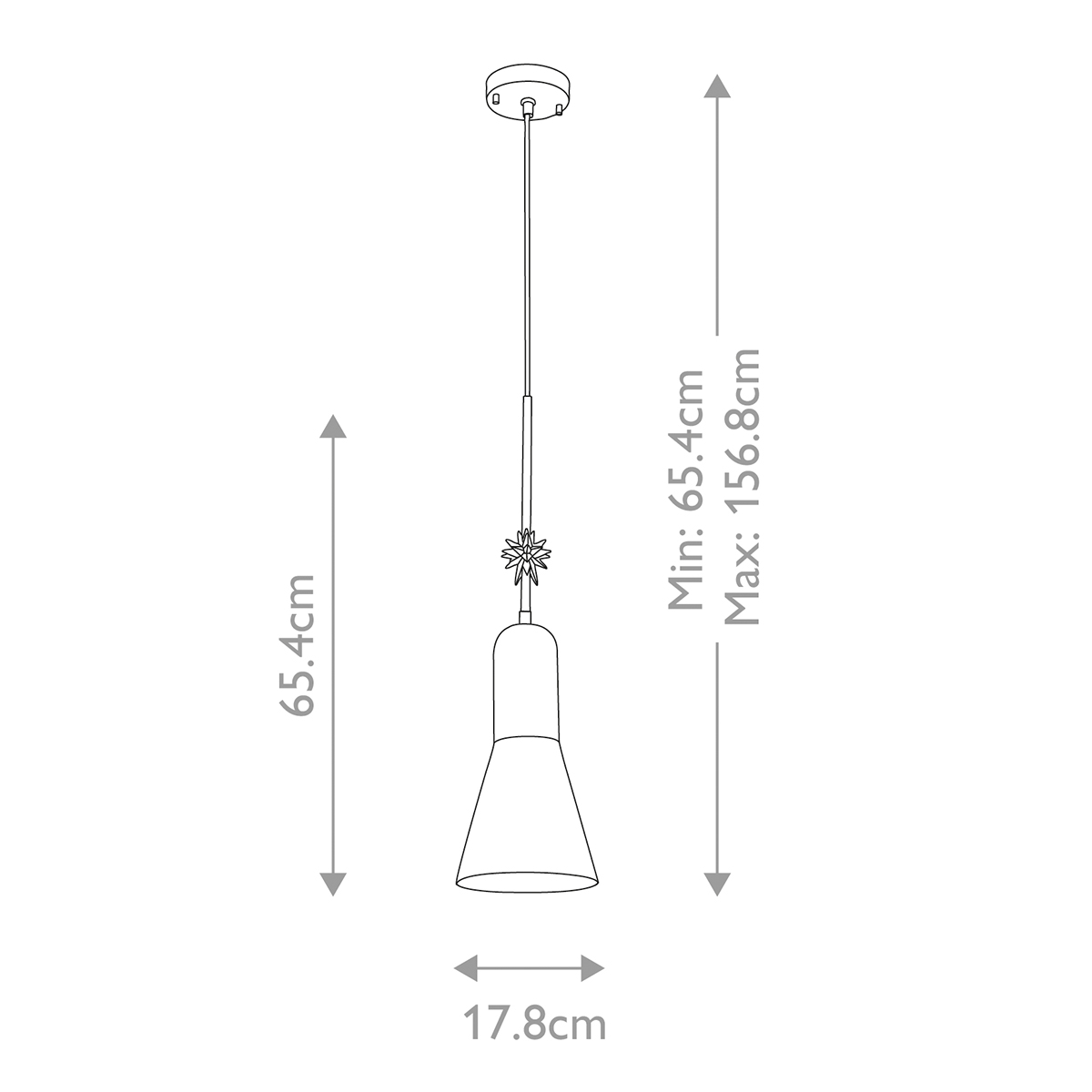  Подвесной светильник черного матового цвета с конусным плафоном 65 см Elstead Lighting в Новосибирске