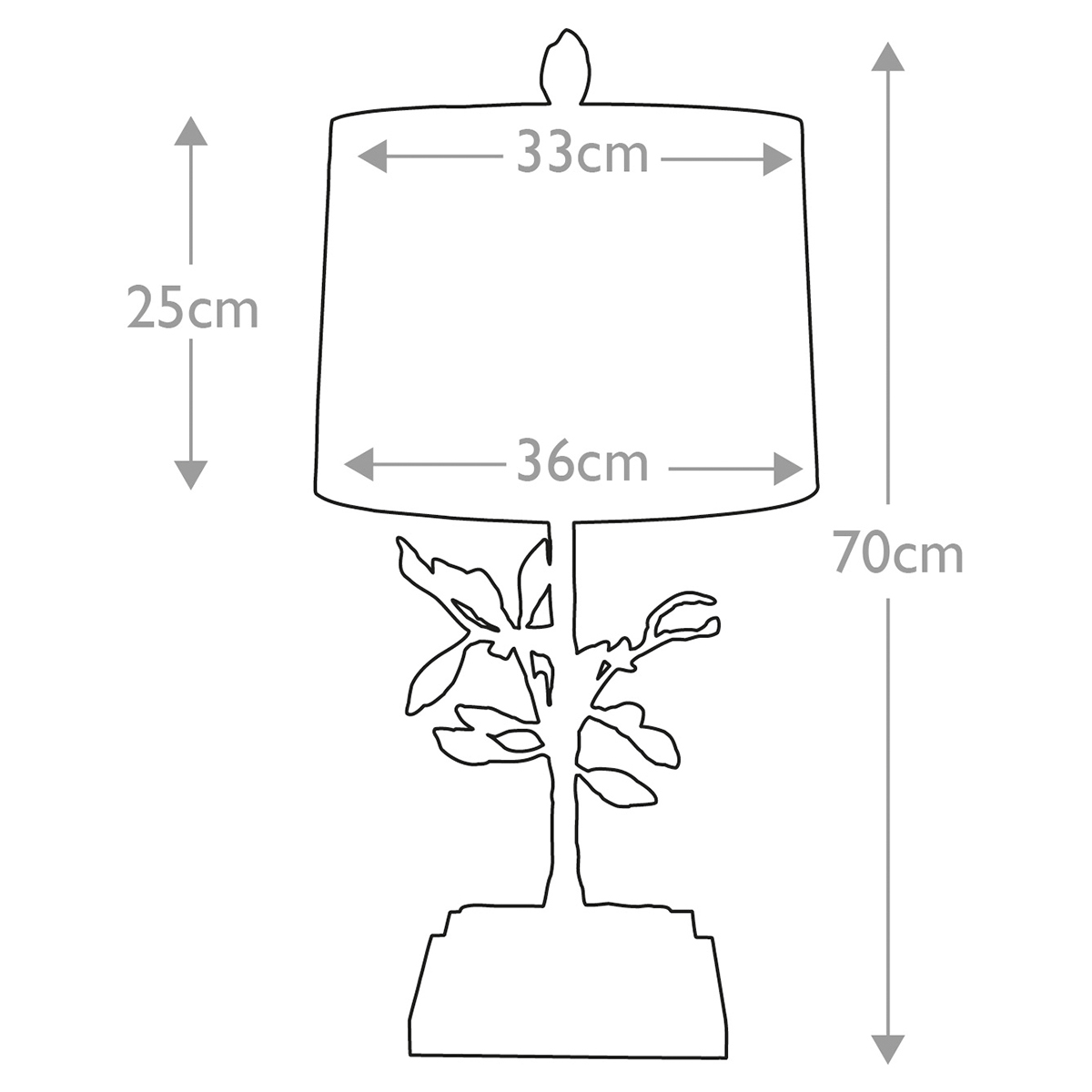 Настольная лампа с кремовым льняным цилиндрическим абажуром и ножкой в форме золотистой ветки Gilded Nola в Новосибирске
